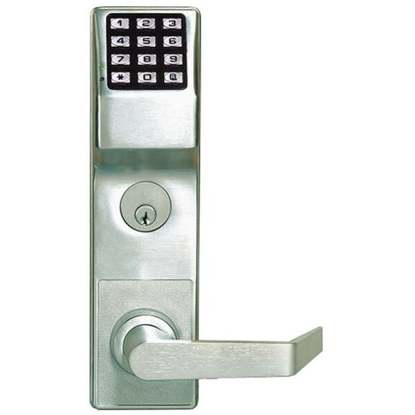 Trilogy Network Electronic Keyless Lock, Entry with Key Override, Satin Chrome, Series DL